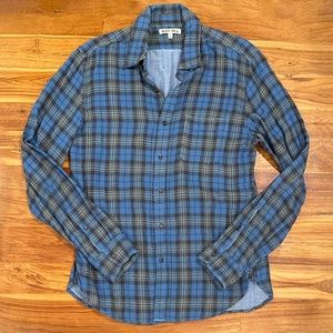 Mens Alex Mill Plaid Button Down Shirt Size Medium